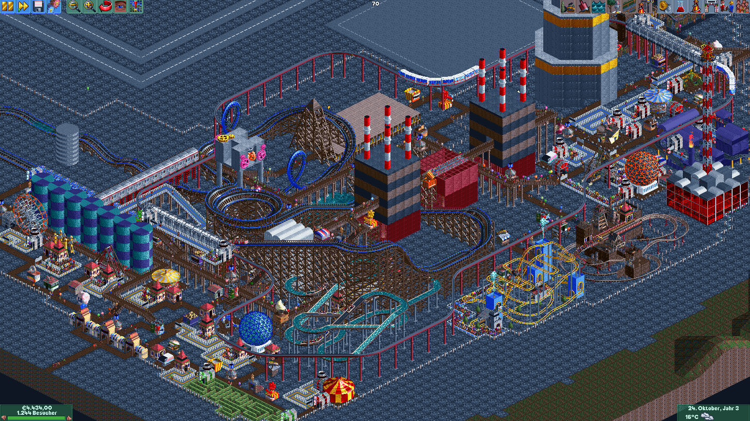 Screenshot of OpenRCT2